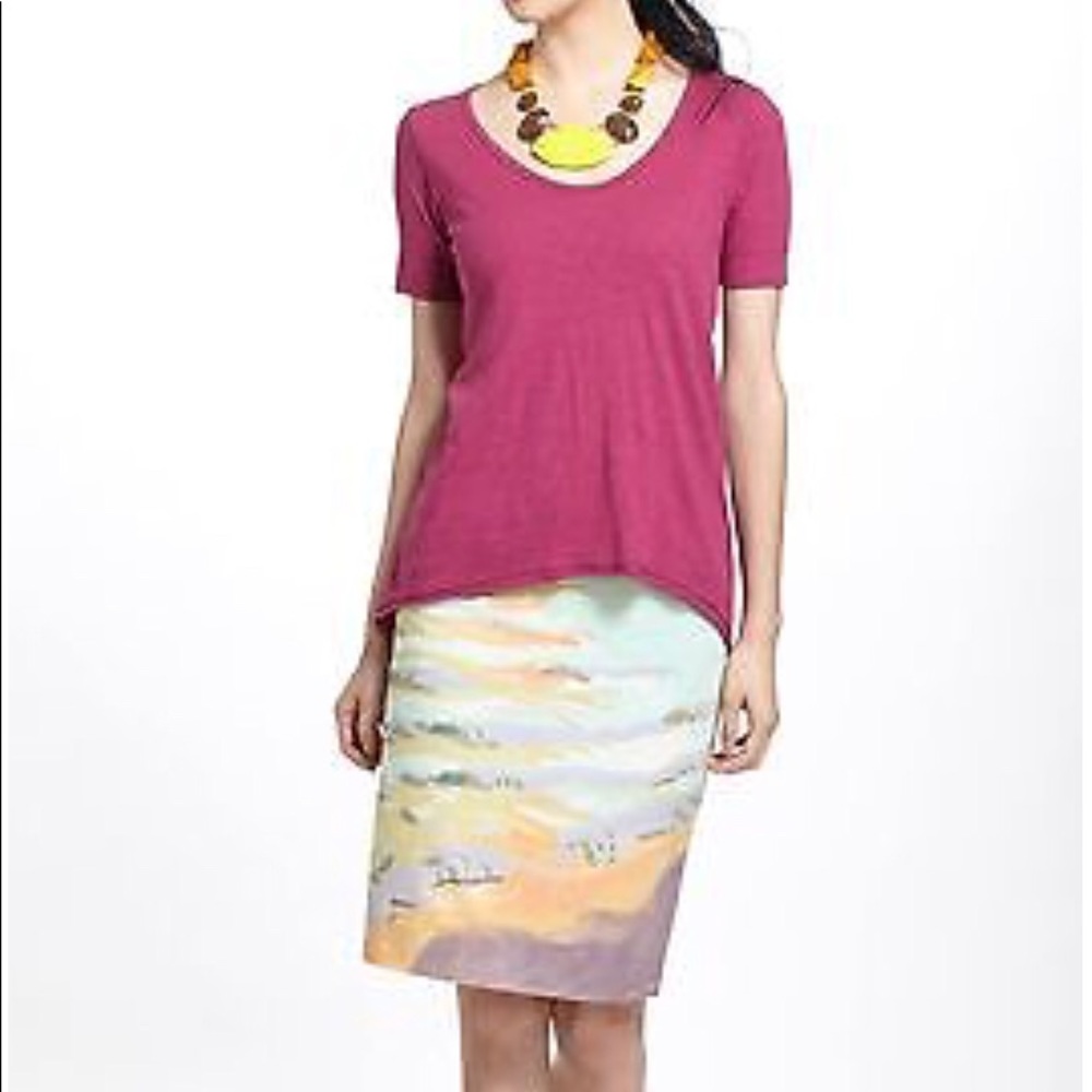 NWT Anthropologie Terrain Pencil Skirt Size 2